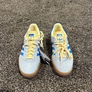 Adidas Gazelle Bold Almost Blue Yellow